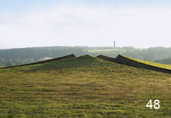 Tanya Preminger. Ritual Cut. 2009. Earth, grass. 4.5 x 60 x 7.5 m. Pedvale Open-Air Art Museum, Latvia.