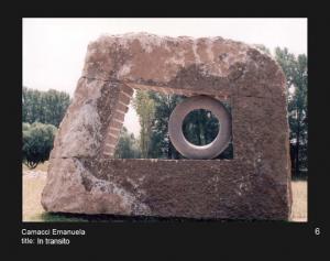 Emanuela Camacci. In transito. 2005. Limestone. 278x50x200 cm. Municipality of Dettelbach, Germany. www.camacci.altervista.org