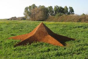 "Star Earth", 2009. Soil. 800x800x200 cm. The Green gallery, Israel.