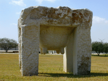 “TABLE” 1994 Dolomite Stone 100 x 95 x 85 cm.