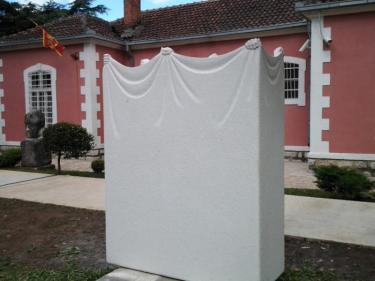 "Three Muses",  Montenegro 2014. Marble 190 X 150 X 60 cm.