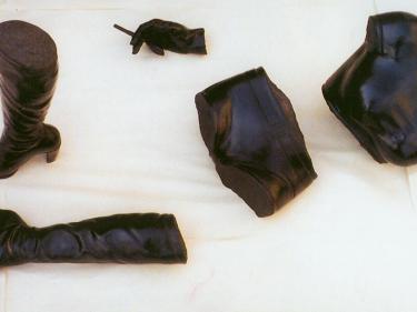 "Black parts". Marble.